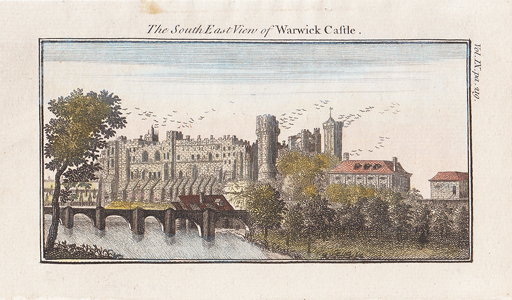 The South East view of Warwick Castle 