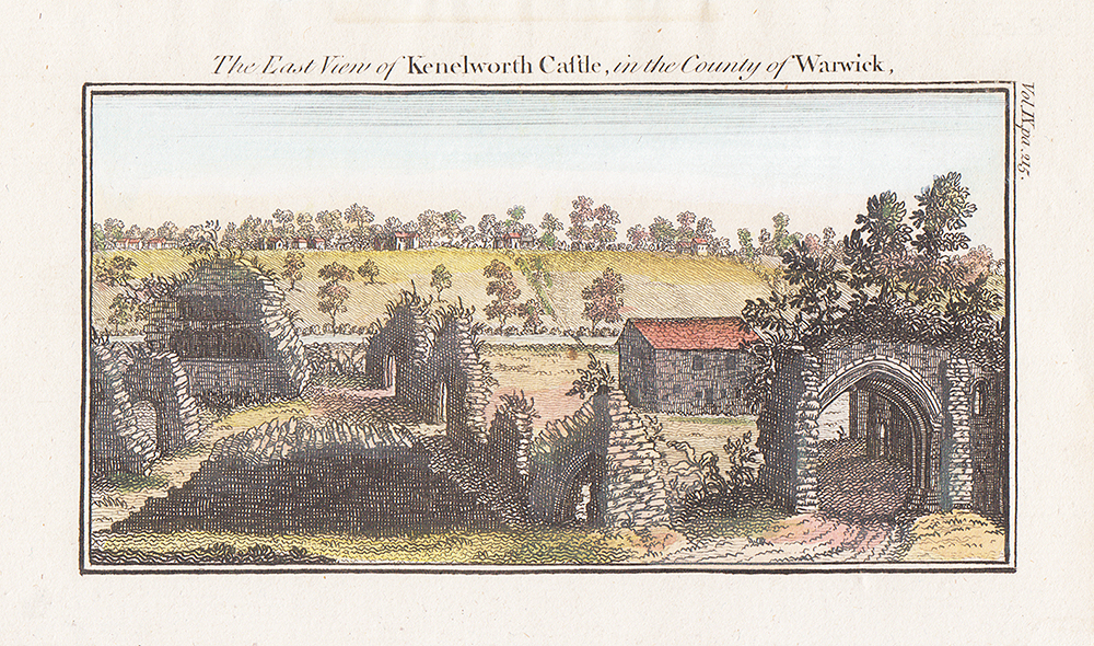 The East View of Kenelworth Castle in the County of Warwick 