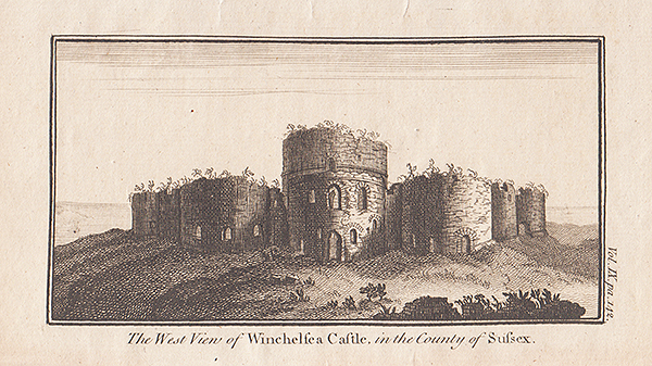 The West view of Winchelsea Castle in the County of Susses 