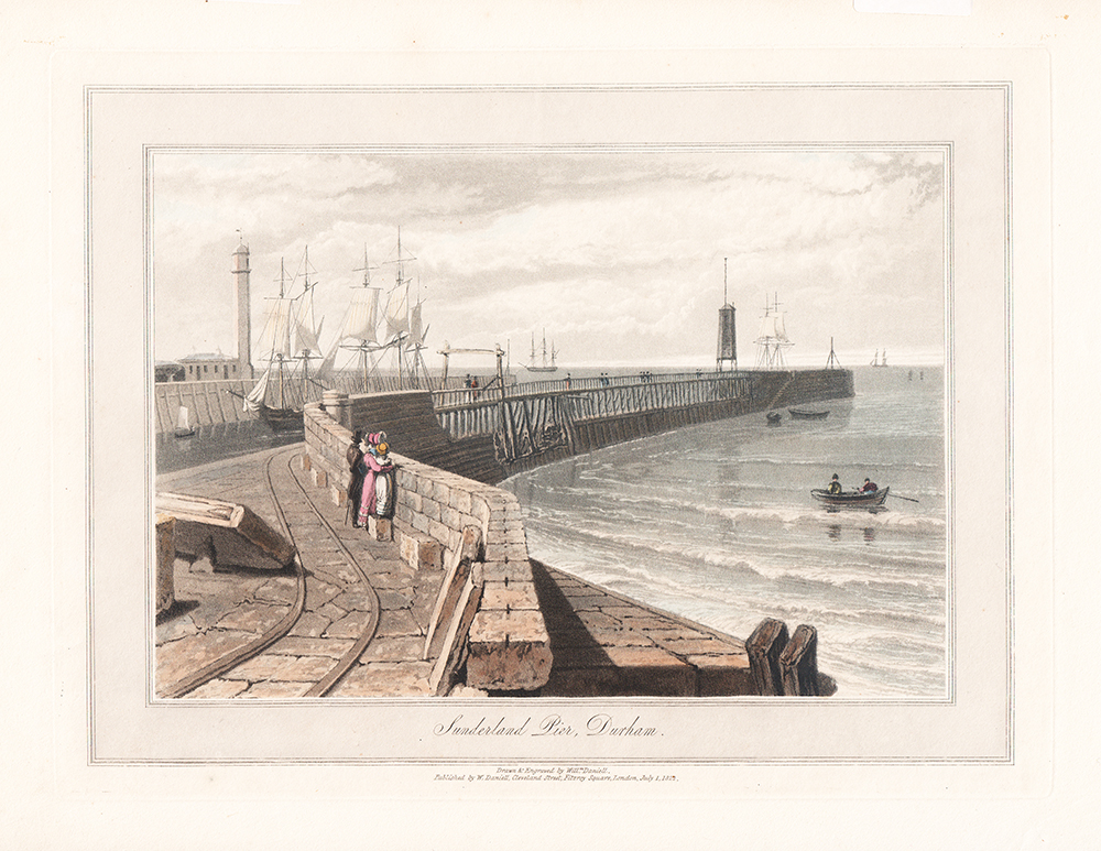 Sunderland Pier Durham  -  William Daniell