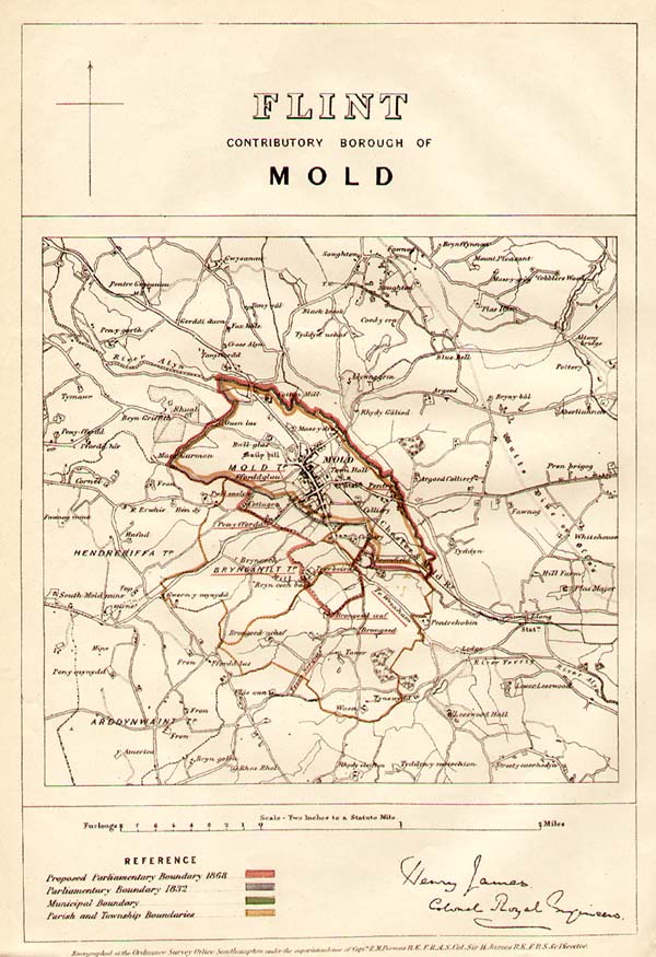 Mold Parliamentary Boundary 1868