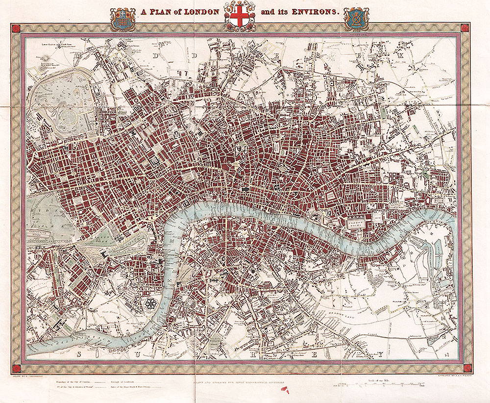 A Plan of London and its Environs 