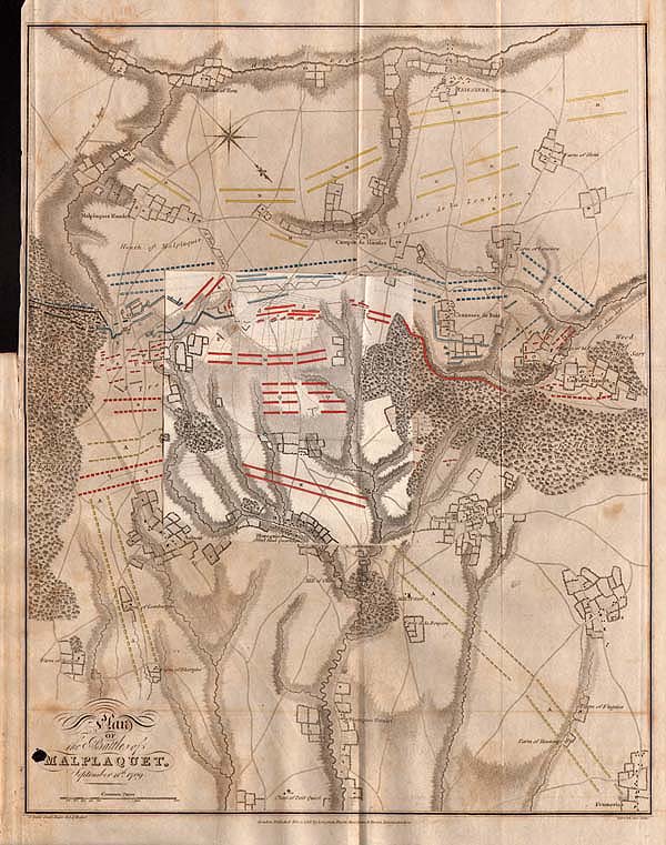 Plan of the Battle of Malplaquet September 11th 1709