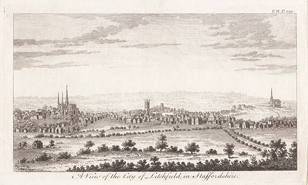 A View of the City of Litchfield in Staffordshire 