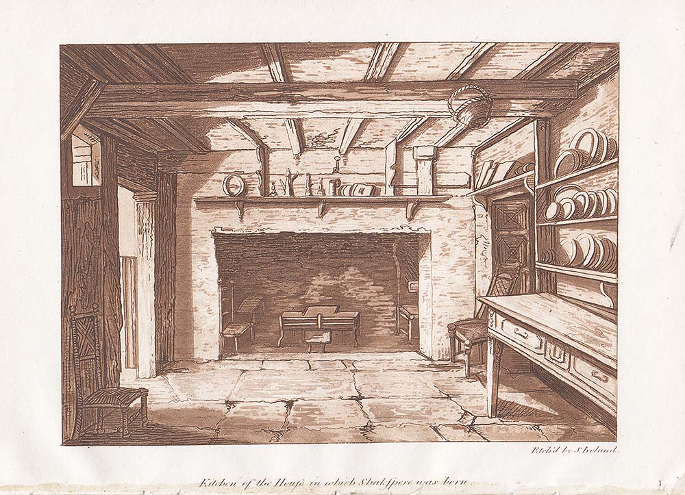 Kitchen of the house in which Shakespeare was born