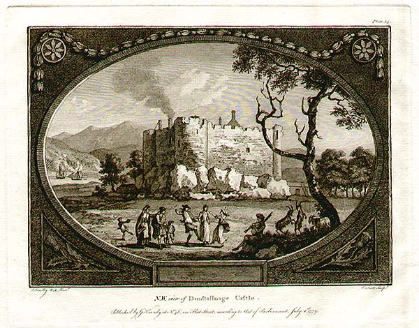 North West view of Dunstaffnage Castle.