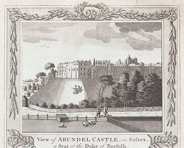 View of Arundel Castle in Sussex a Seat of the Duke of Norfolk