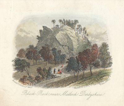 Black Rock near Matlock  (antique print)