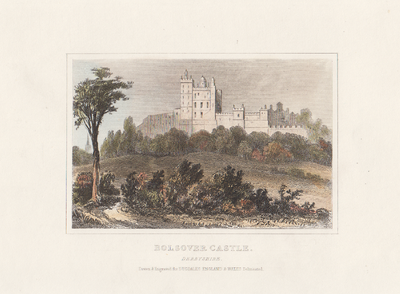 Bolsover Castle Derbyshire (antique print)