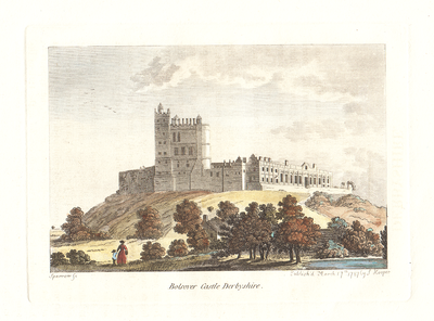 Bolsover Castle Derbyshire (antique print)