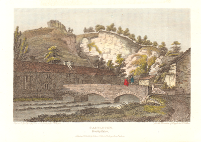 Castleton Derbyshire (antique print)