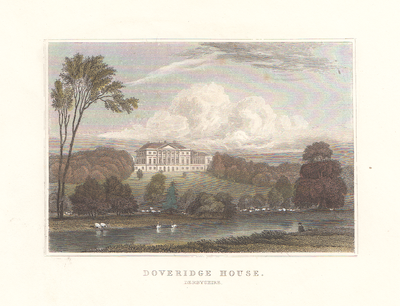 Doveridge House Derbyshire  (antique print)