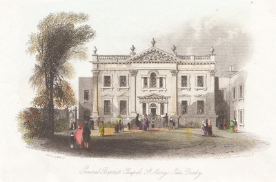 General Baptist Chapel St Mary's Gate Derby  (antique print)