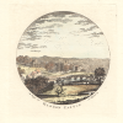 Haddon Hall.  (antique print)