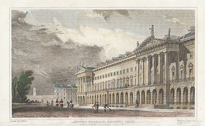 Hanover Terrace, Regents Park.    (antique print)