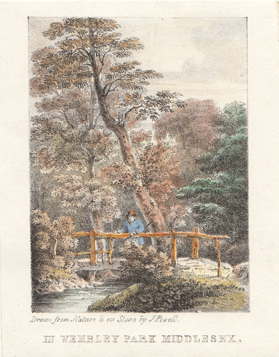 In Wembley Park Middlesex.  (antique print)