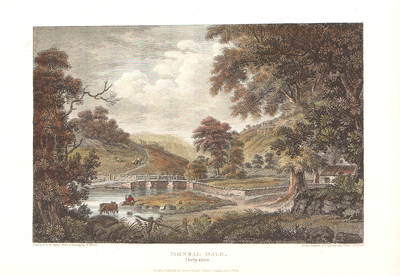 Monsal Dale Derbyshire (antique print)