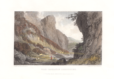 Near Castleton, Derbyshire. (antique print)