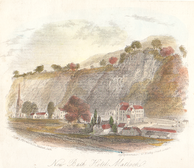 New Bath Hotel Matlock  (antique print)