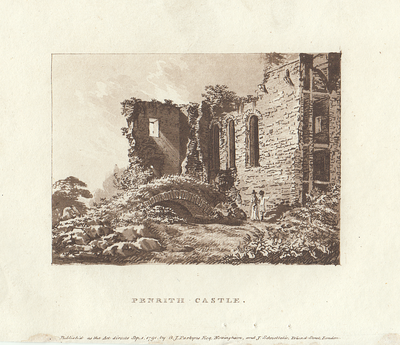 Penrith Castle.  (antique print)