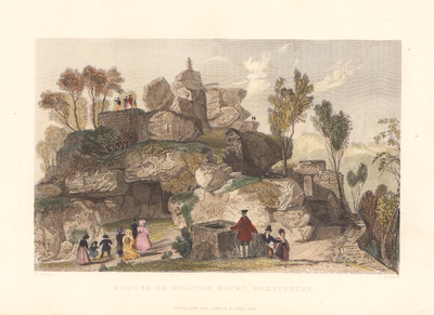 Rooter or Roo - Tor Rocks Derbyshire  (antique print)