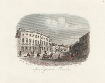 Spring Gardens Buxton  (antique print)