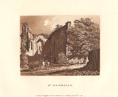 St. Dogmails.  (antique print)