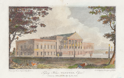 Tylney House, Wanstead, Essex.  (antique print)