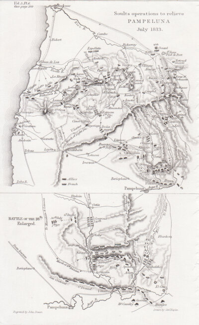 Soults operations to relieve Pampeluna July 1813