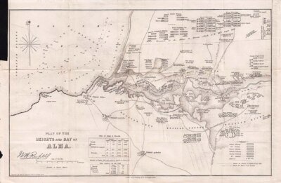 Plan of the Heights and Bay of Alma