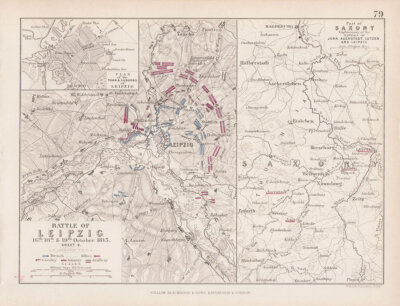 Battle of Leipzig 16th 18th & 19th October 1813  Sheet 2