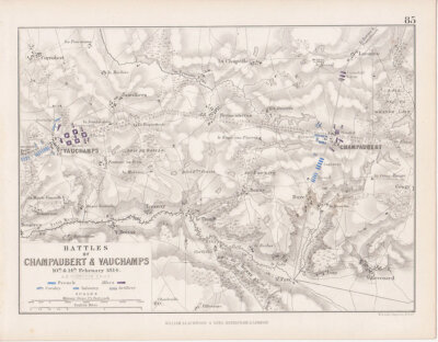 Battles of Champaubert & Vauchamps  10th & 14th February 1814