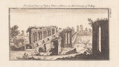 The East view of Hales Owen Abbey in the County of Salop 
