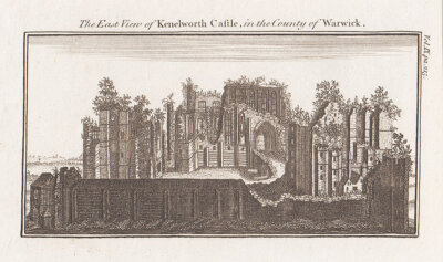 The East View of Kenelworth Castle in the County of Warwick 