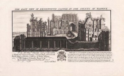 The East View of Kenilworth Castle, in thw County of Warwick.