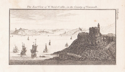 The East View of St. Maw's Castle in the County of Cornwall.