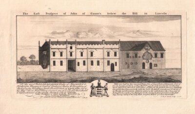 The East Prospect of John Of Gaunt's below the hill in Lincoln.
