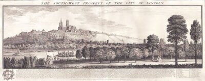 The South West Prospect of the City of Lincoln.