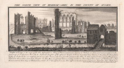 The North View of Begeham Abby in the County of Sussex