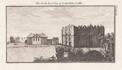 The North East View of Canterbury Castle 