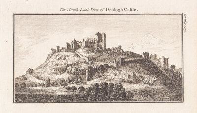 The North East View of Denbigh Castle.