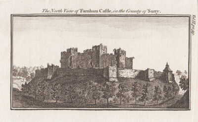 The North view of Farnham Castle in the County of Surry  