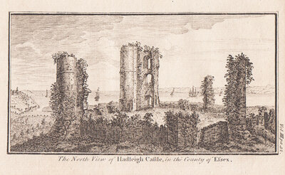 The North view of Hadleigh Castle in the County of Essex 