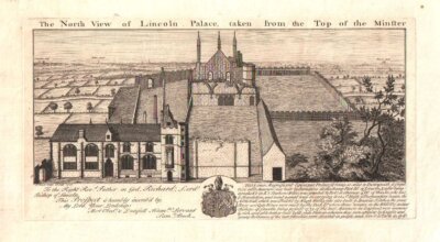 The North View of Lincoln Palace, taken from the top of the Minster. 