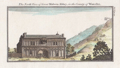 The North view of Great Malvern Abbey in the County of Worceter 