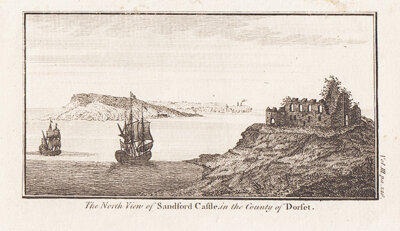 The North view of Sandford Castle in the County of Dorset 