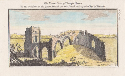 North view of Temple Bruer in the middle of the great heath on the South side of the City of Lincoln 