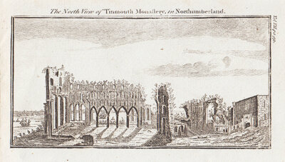 The North View of Tinmouth Monastery in Northumberland 