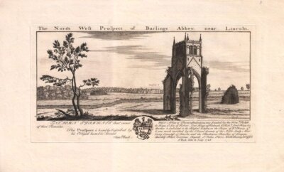 The North West Prospect of Barlings Abbey, near Lincoln.