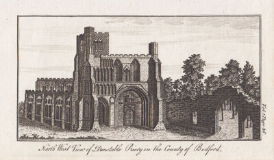 North West View of Dunstable Priory in the County of Bedford